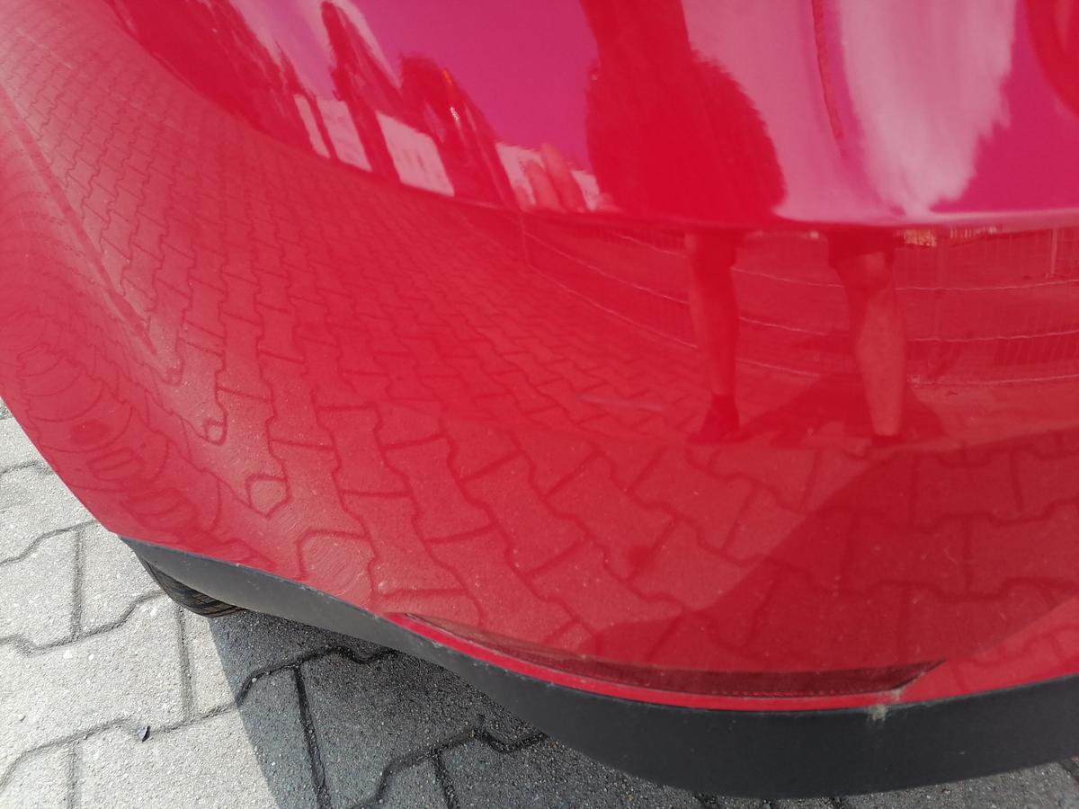 Seat Ibiza 6J original Sto&szlig;stange Stossf&auml;nger hinten 3-T&uuml;rer LS3H Emocion Rot Bj.2009